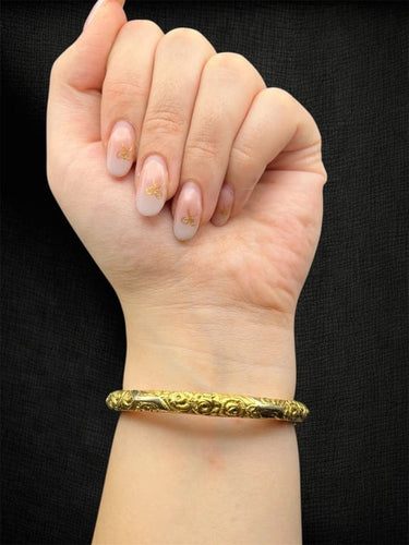 Bracelet Bracciale semi-rigide « Incanto di Fiori » en or 750 58 Facettes bracciale rigido sottile