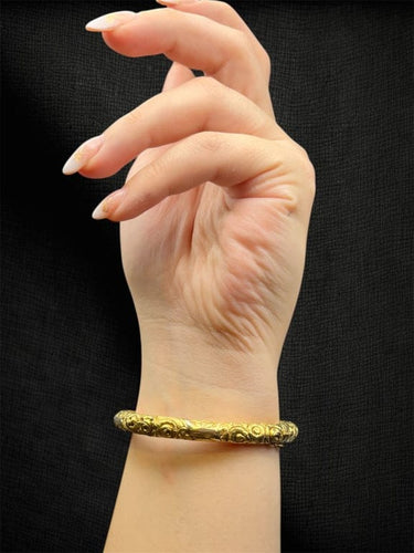 Bracelet Bracciale semi-rigide « Incanto di Fiori » en or 750 58 Facettes bracciale rigido sottile