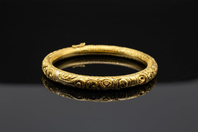Bracelet Bracciale semi-rigide « Incanto di Fiori » en or 750 58 Facettes bracciale rigido sottile