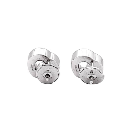 Boucles d'oreilles Boucles d'oreilles Chopard, "Happy Diamonds", or blanc et diamants. 58 Facettes 35392