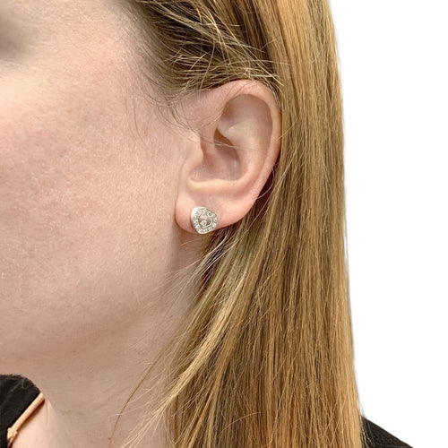 Boucles d'oreilles Boucles d'oreilles Chopard, "Happy Diamonds", or blanc et diamants. 58 Facettes 35392