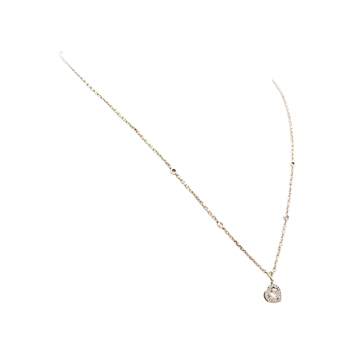 Collier Collier Messika, "Joy Heart", or rose et diamants. 58 Facettes 35419