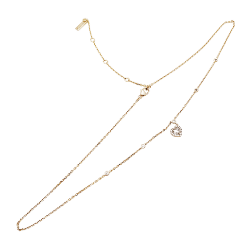 Collier Collier Messika, "Joy Heart", or rose et diamants. 58 Facettes 35419