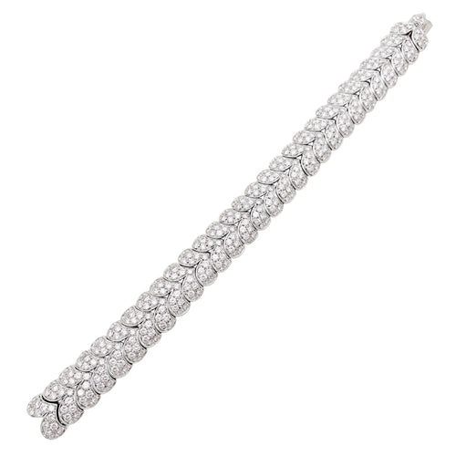 Bracelet Bracelet Arfan, or blanc et diamants. 58 Facettes 35401
