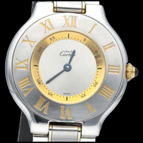 Montre Cartier Montre Must 21 Or Jaune 18K / Acier 58 Facettes MT44893