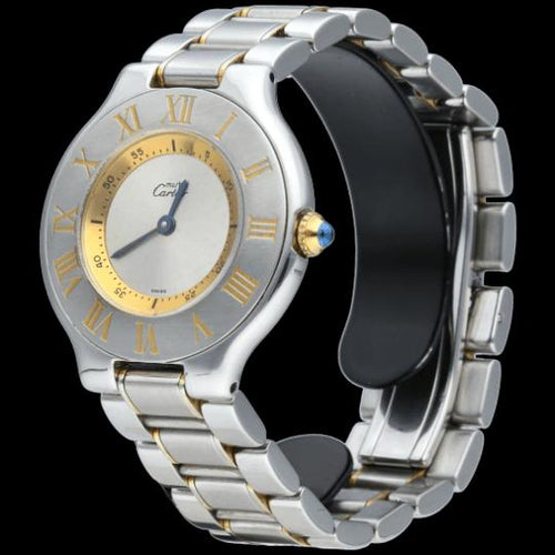 Montre Cartier Montre Must 21 Or Jaune 18K / Acier 58 Facettes MT44893