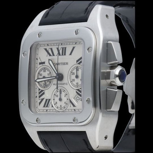 Montre Cartier Montre Santos 100 Xl Chronograph 58 Facettes MT45702