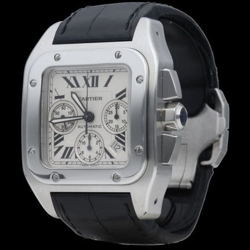 Montre Cartier Montre Santos 100 Xl Chronograph 58 Facettes MT45702
