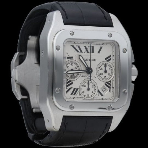 Montre Cartier Montre Santos 100 Xl Chronograph 58 Facettes MT45702