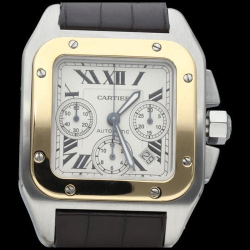 Montre Cartier Montre Santos 100 Xl Chronograph 58 Facettes MT45678