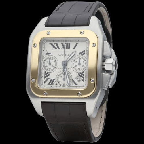 Montre Cartier Montre Santos 100 Xl Chronograph 58 Facettes MT45678