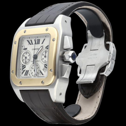 Montre Cartier Montre Santos 100 Xl Chronograph 58 Facettes MT45678