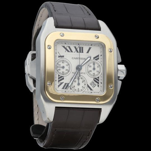 Montre Cartier Montre Santos 100 Xl Chronograph 58 Facettes MT45678