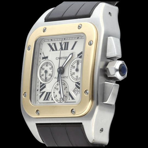 Montre Cartier Montre Santos 100 Xl Chronograph 58 Facettes MT45678