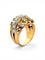 Bague 62 Bague ancienne ajourée en or jaune 18 carats, platine et diamants 58 Facettes ac12805