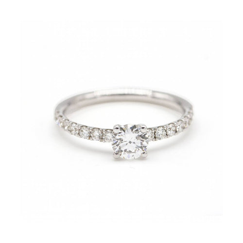 Bague NOR - Bague en or blanc 18 kt avec diamants de laboratoire 58 Facettes UKD362921MM