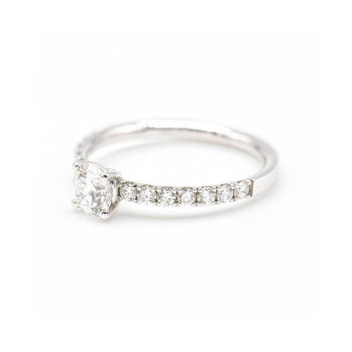 Bague NOR - Bague en or blanc 18 kt avec diamants de laboratoire 58 Facettes UKD362921MM