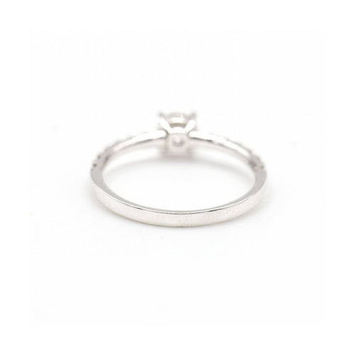 Bague NOR - Bague en or blanc 18 kt avec diamants de laboratoire 58 Facettes UKD362921MM