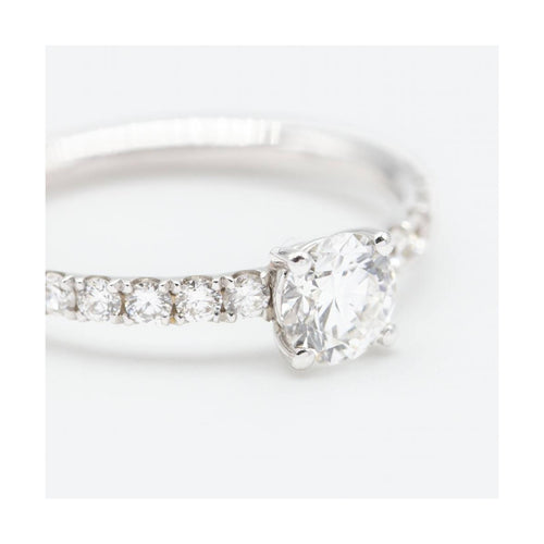 Bague NOR - Bague en or blanc 18 kt avec diamants de laboratoire 58 Facettes UKD362921MM