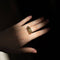 Bague 54 O. J. Perrin - Bague godronnée en or jaune 18K 58 Facettes 793324