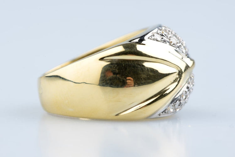 Bague 53 Bague pavée de diamants en or jaune 18K 0,64 ct 58 Facettes BGDCY140-107