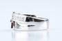 Bague 54 Bague étoile en or blanc 18K avec rubis et diamants 58 Facettes BG41300008-107