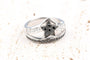 Bague 54 Bague étoile en or blanc 18K et diamants noirs et blancs 58 Facettes BG31300267-107