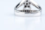 Bague 54 Bague étoile en or blanc 18K et diamants noirs et blancs 58 Facettes BG31300267-107