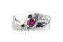 Bague 57 Bague rubis et diamants en or blanc 18 carats 58 Facettes BG41400035-107