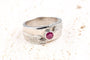 Bague 57 Bague rubis et diamants en or blanc 18 carats 58 Facettes BG41400035-107