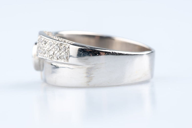 Bague 57 Bague rubis et diamants en or blanc 18 carats 58 Facettes BG41400035-107