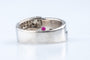 Bague 57 Bague rubis et diamants en or blanc 18 carats 58 Facettes BG41400035-107