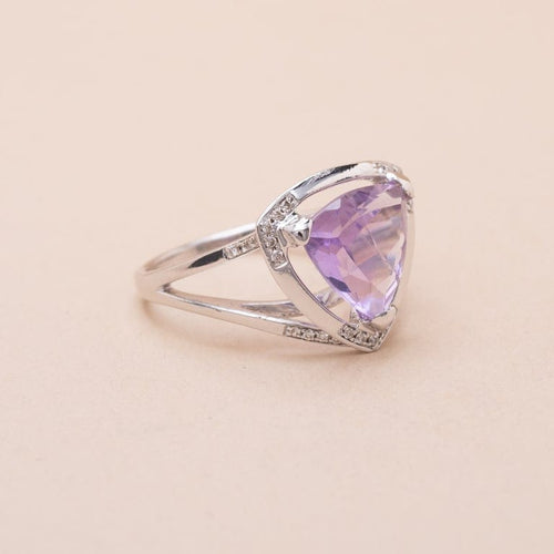 Bague 59 Mauboussin Mes Couleurs à Toi - Bague en or blanc, améthyste et diamants 58 Facettes 762874