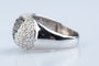 Bague 53.5 Bague dôme cœur en or blanc 18K et diamants noirs et blancs 58 Facettes BG31300347-107