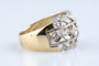 Bague 56 Bague ajourée en or jaune et blanc 18K sertie de diamants 58 Facettes BGDIAM5489-107