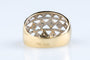 Bague 56 Bague ajourée en or jaune et blanc 18K sertie de diamants 58 Facettes BGDIAM5489-107