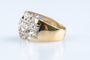 Bague 56 Bague ajourée en or jaune et blanc 18K sertie de diamants 58 Facettes BGDIAM5489-107