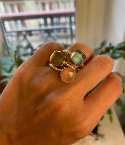 Bague 52 Pomellato Nudo Classic - Bague en or rose 750 avec citrine 58 Facettes 794150