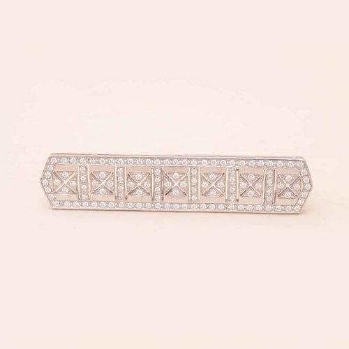 Broche Broche barrette Art déco en platine et diamants 58 Facettes 793279