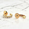 Boucles d'oreilles Boucles d'oreilles demi-créoles en or jaune 18 carats et diamants 58 Facettes Ac12825