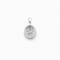 Pendentif Pendentif en or blanc 14 carats et diamants jaunes 58 Facettes Pendentif en or et diamants jaune