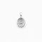 Pendentif Pendentif en or blanc 14 carats et diamants jaunes 58 Facettes Pendentif en or et diamants jaune