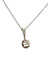 Collier Pendentif édouardien avec chaîne en or gris 18 carats et diamants 58 Facettes 90842+ ac12825