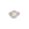 Bague 53 Art Déco - Bague en or gris 18 carats diamants 58 Facettes BD172
