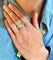Bague 53 Art Déco - Bague en or gris 18 carats diamants 58 Facettes BD172