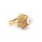 Bague 52 Andrew Grima - Bague perle et diamants en or jaune 18 carats 58 Facettes BS170
