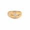 Bague 49 Bague de petit doigt godrons en or jaune 18 carats et diamants 58 Facettes BD218