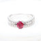 Bague 56 Bague rubis et diamants en or blanc 18K 58 Facettes 138317D