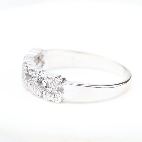 Bague 63 TOUS - Bague ours en or blanc 18K et diamants 58 Facettes 138244