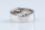 Bague 56 Bague étoile en or jaune et blanc 18K avec émeraude et diamants 58 Facettes BGETOIEM-107
